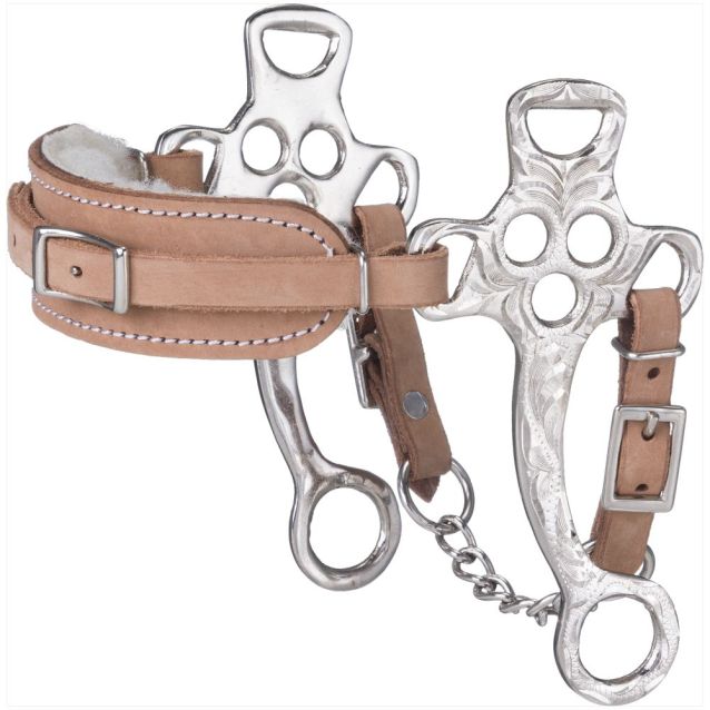 Horse Hackamore Fleece Lined Noseband