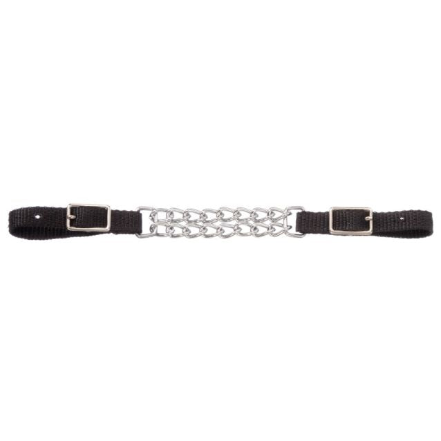 Double Curb Chain With Nylon Straps