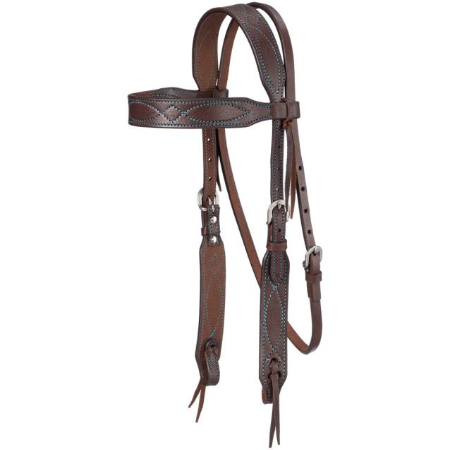 Single Brow Headstall Colored Thread