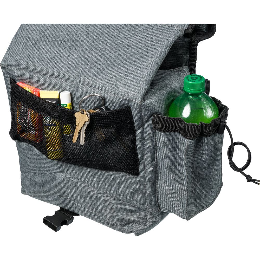 Insulated Saddle Bag w/ Pockets Grey