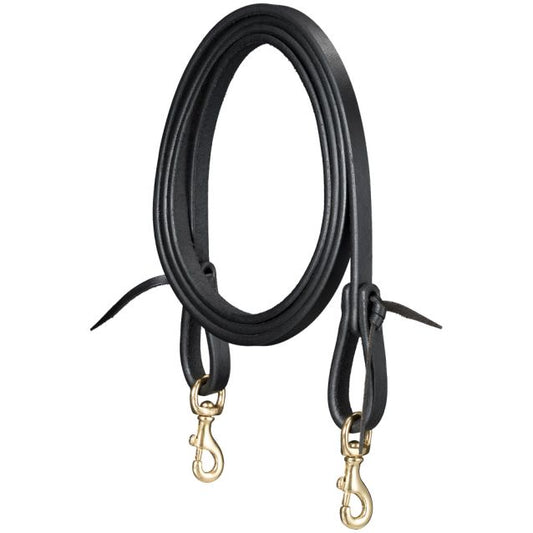 Black Roping Reins Harness Leather 43-1512-2-0