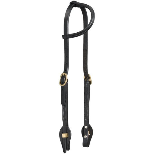 Black Harness 1 Ear Quick  Change Brass Quick Change