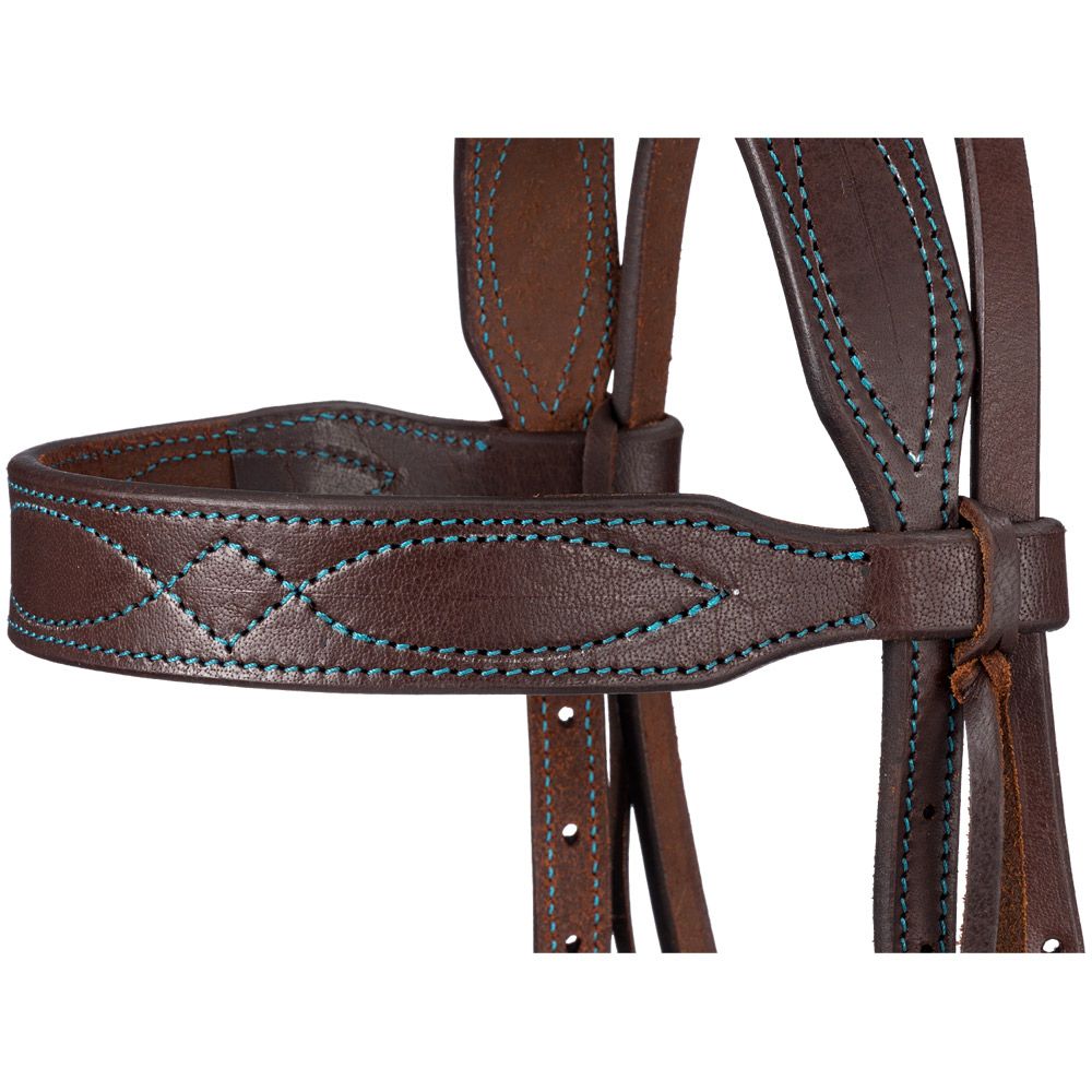 Single Brow Headstall Colored Thread
