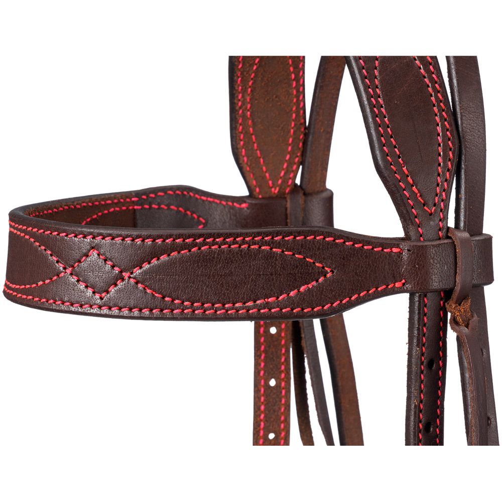 Single Brow Headstall Colored Thread