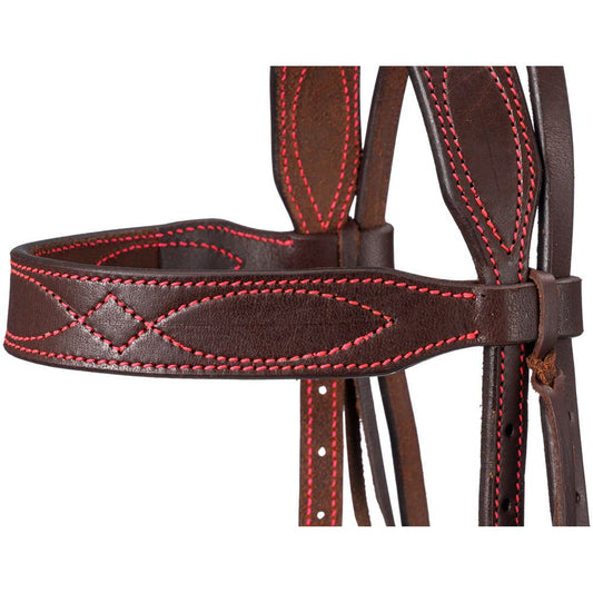 Single Brow Headstall Colored Thread