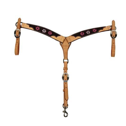 Pony Pink Flower Breast Collar