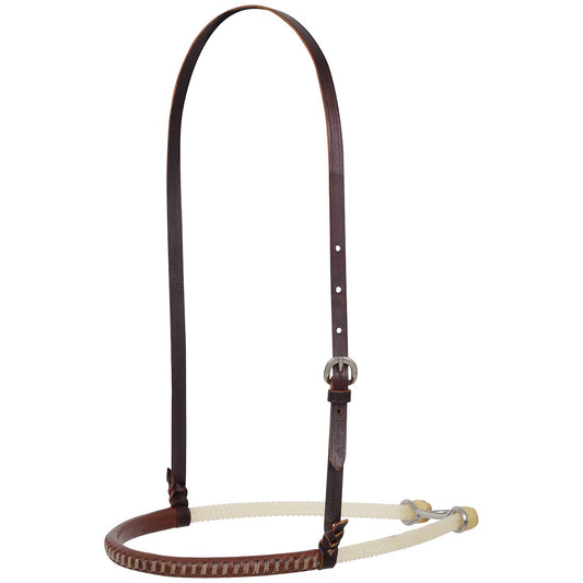 Martin Noseband Double Rope Leather Covered