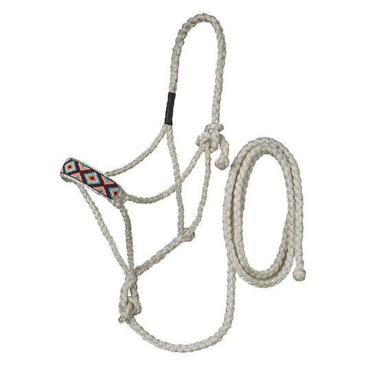 Tough1 Beaded Mule Tape Halter White