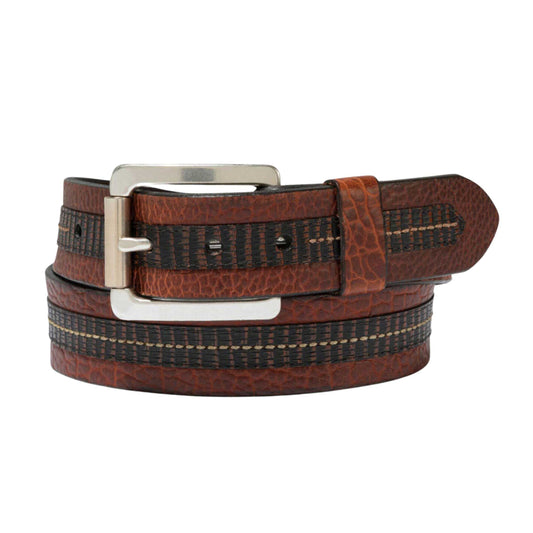 LeJon Bison Belt Loretto Peanut
