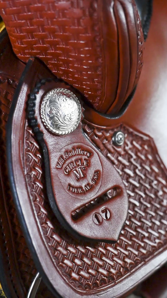 17" Gaited Trail Saddle Circle M by Valley Head Saddlery